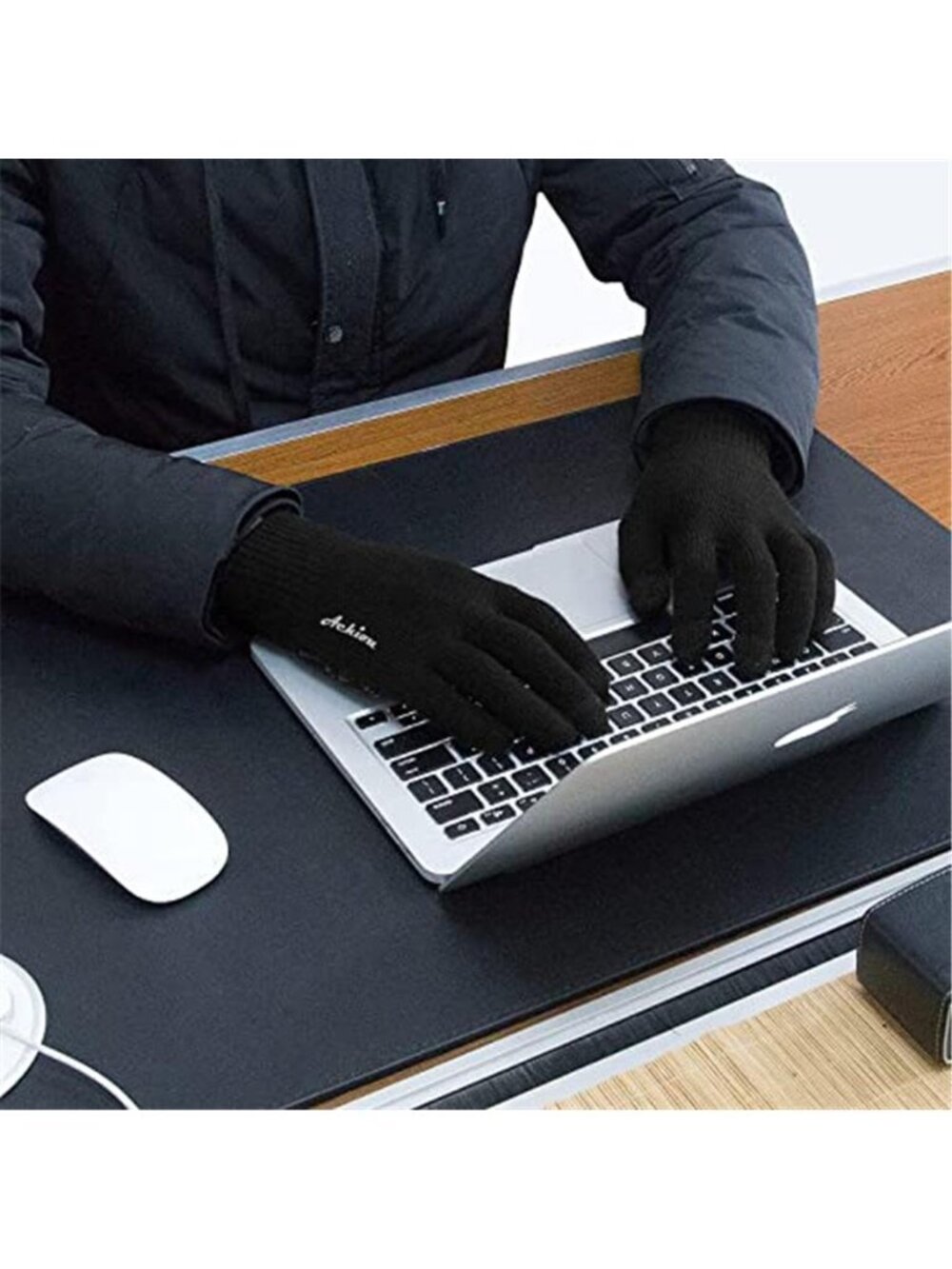 Touchscreen Gloves Winter Knit Warm Stretch Anti Slip Texting Driving - Picture 3 of 6